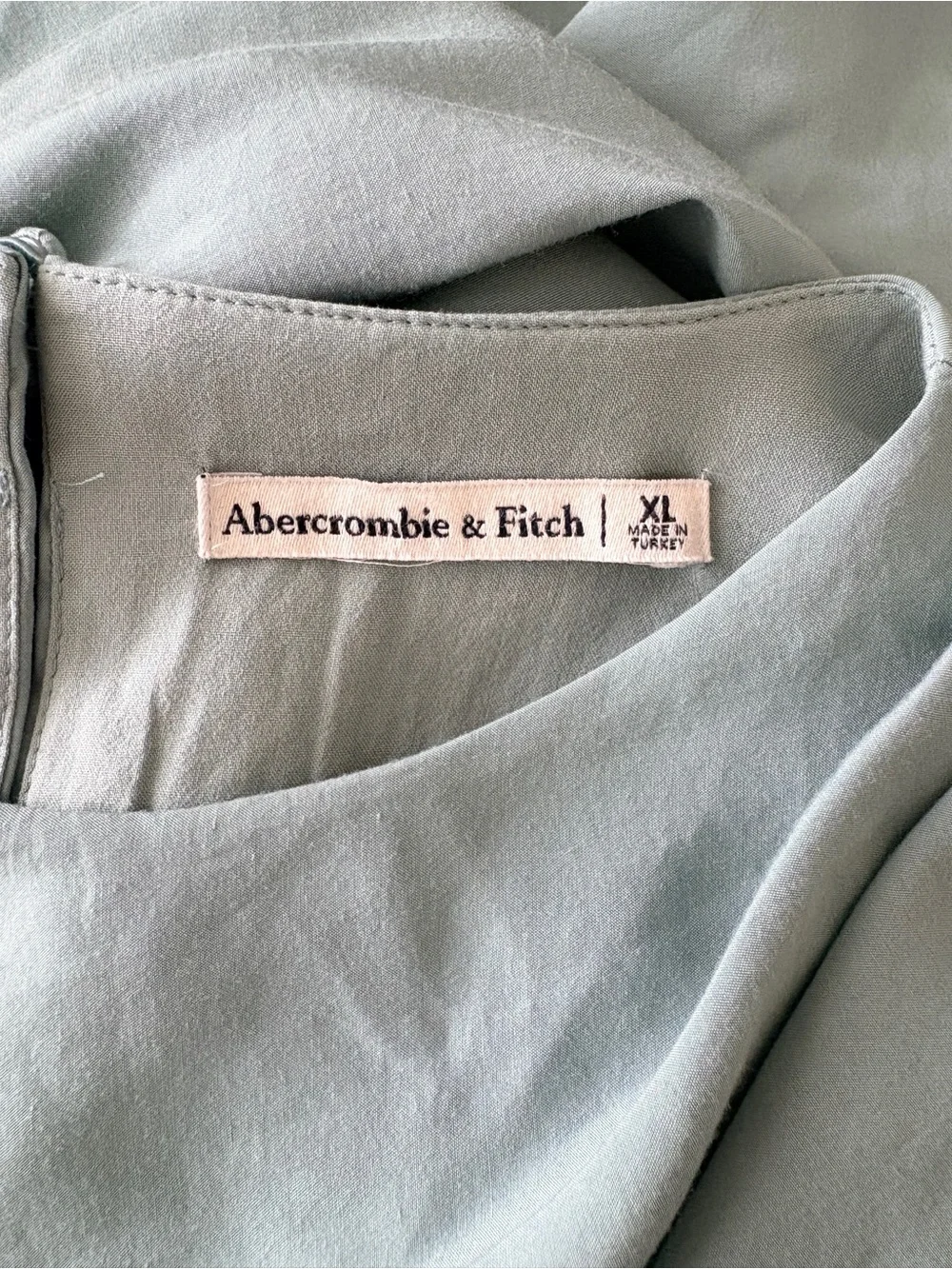 Abercrombie & Fitch Sleeveless high neck Mint green blue Maxi long Dress